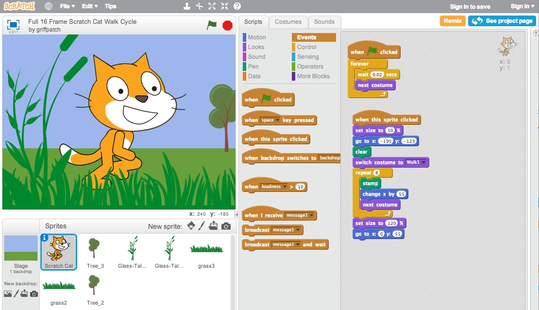 Trẻ tự học lập trình qua ứng dụng Scratch